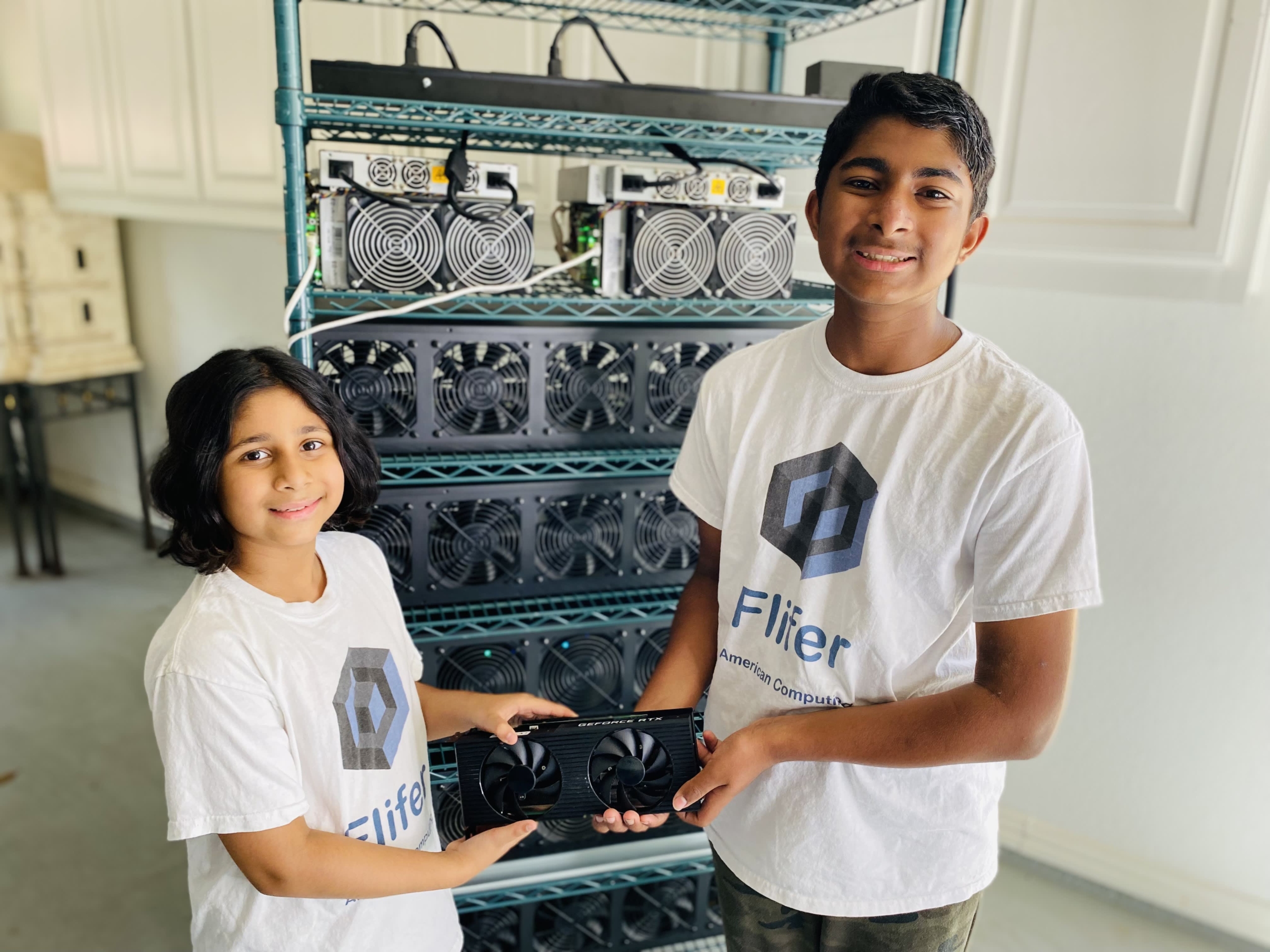 Young siblings build crypto mining business, earning $30,000 per month