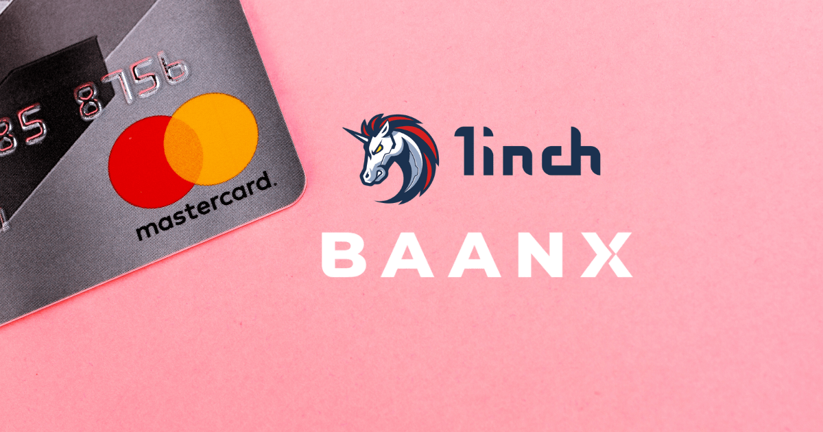1inch unveils crypto debit card in partnership with Mastercard and Baanx